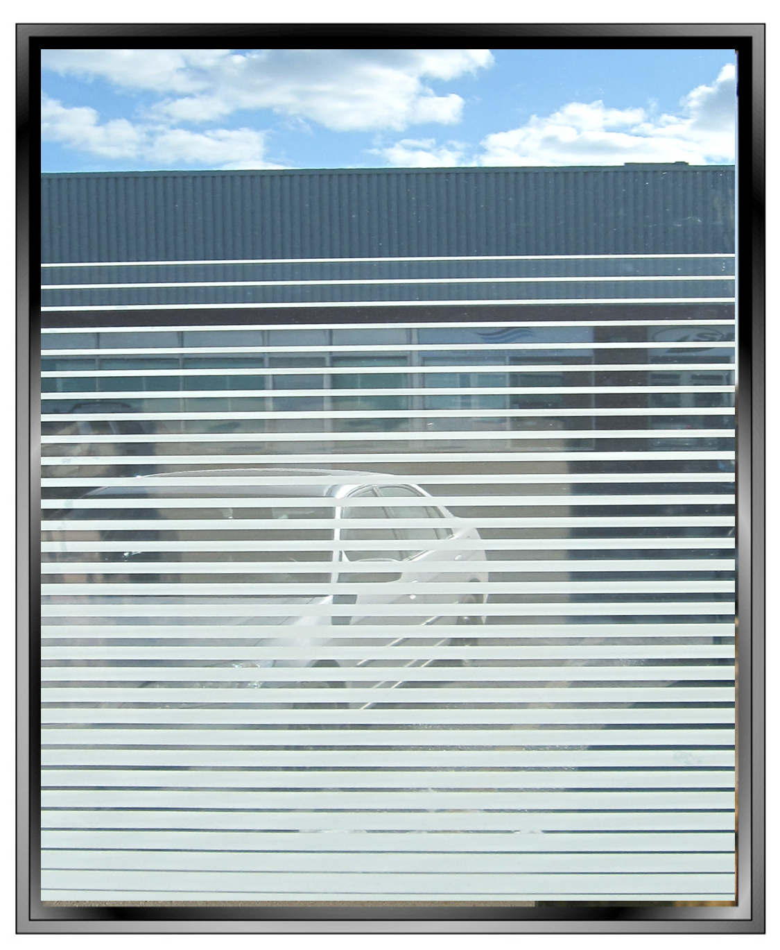 46 inch gradient disappearing stripes fading decorative window film toronto image