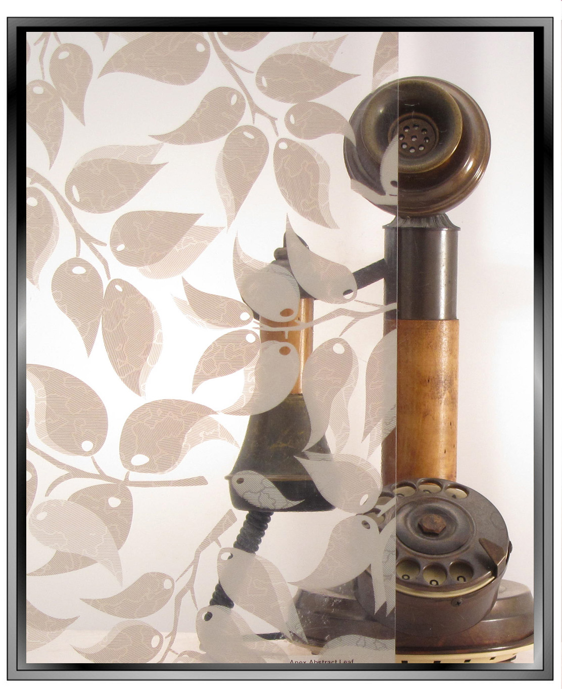 abstract leave leaves pattern decorative window film GTA installation