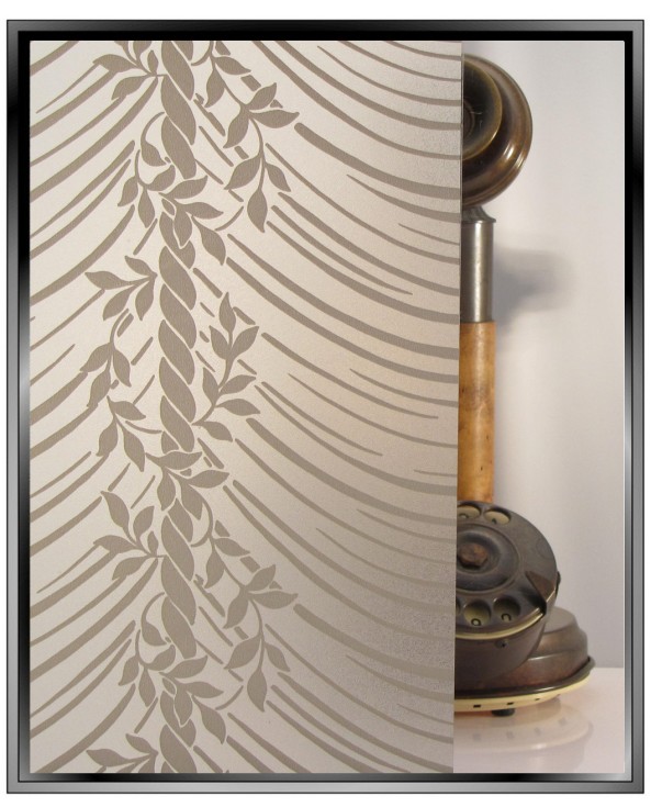 di-vine drapes romanesque pattern decorative privacy window film from Apex Toronto