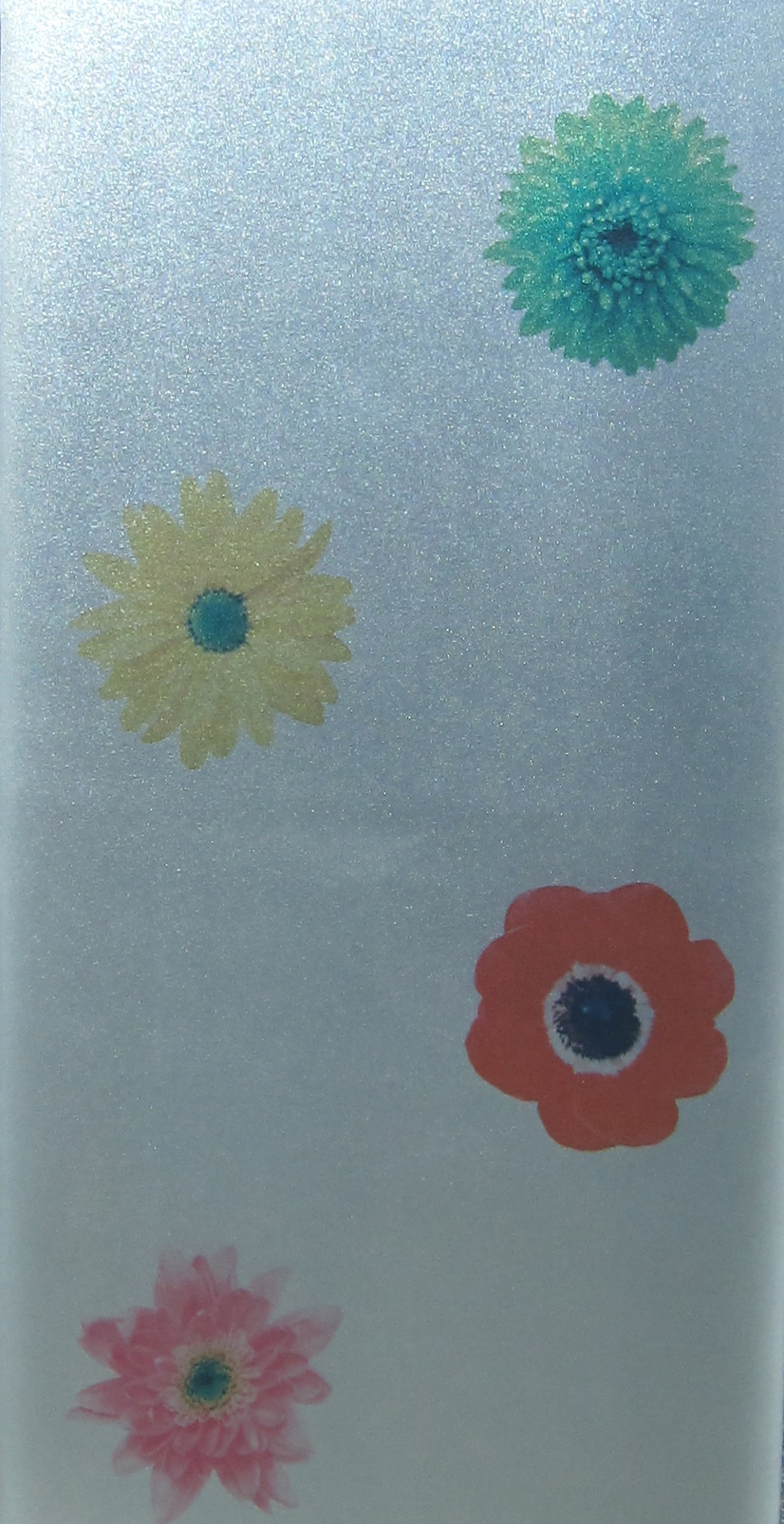flower matte colourful floral privacy window film