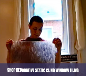 Shop decorative static cling window films